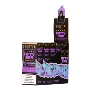 5 Pack of Bonker Berries FRUITIA X Fifty Bar 20K for Wholesale
