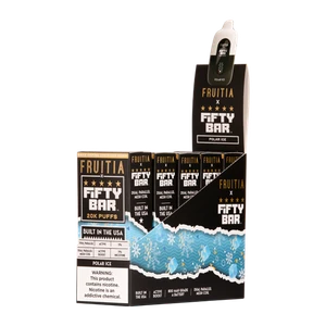 5 Pack of Polar Ice FRUITIA X Fifty Bar 20K for Wholesale