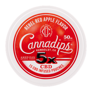 Red Apple CANNADIPS 5X CBD Pouches for Wholesale