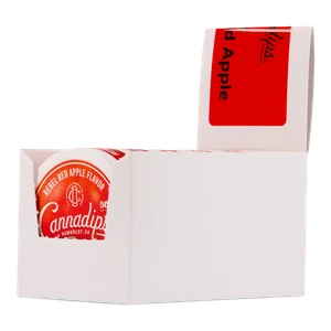 5 Pack of Red Apple CANNADIPS 5X CBD Pouches for Wholesale