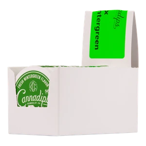 5 Pack of Wintergreen CANNADIPS 5X CBD Pouches for Wholesale