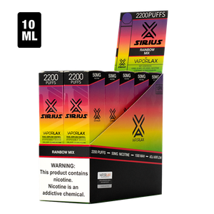 Available online at low wholesale prices, shop the Rainbow Mix flavored disposable vape pen