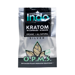 White Vein Indo OPMS Silver Capsules