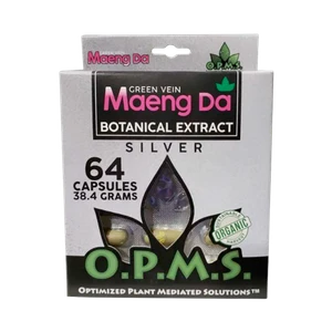Green Vein Maeng Da OPMS Silver Blister Capsules