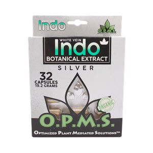 White Vein Indo OPMS Silver Blister Capsules