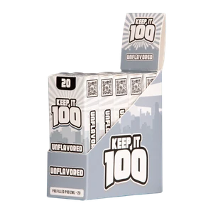 5 pack of Unflavored Keep It 100 Zeltu X3 Pod 20 for wholesale