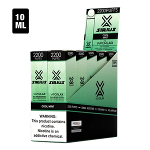 Available online at low wholesale prices, shop the Cool Mint flavored disposable vape
