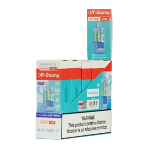 Blue Razz Ice OFF STAMP X-Cube Vapes CRYSTAL for Wholesale