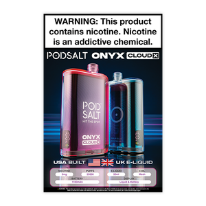 POD SALT Onyx Cloud X 5mg Poster