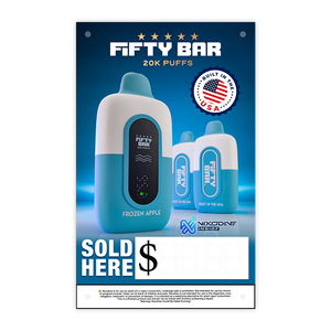 FIFTY BAR 20K Nixodine Vinyl Banner