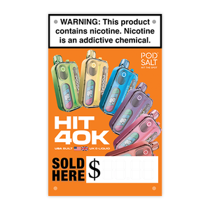 POD SALT HIT 40K Vinyl Banner