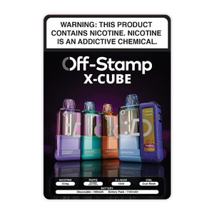 OFF STAMP X-Cube Window Sticker