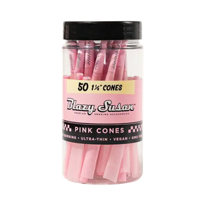 BLAZY SUSAN Pink Pre-Rolled Cones - 1 /1/4 Size 50ct Jar