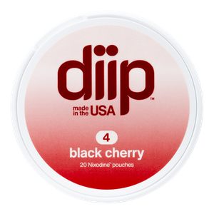 4 Black Cherry DIIP Reset Nixodine Pouches