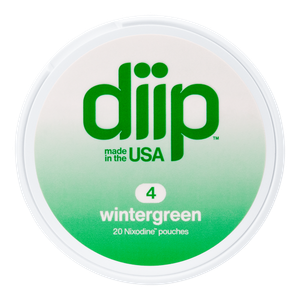 4 Wintergreen DIIP Reset Nixodine Pouches for Wholesale