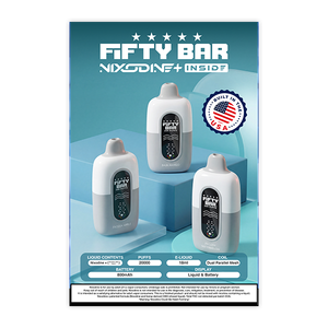 FIFTY BAR 20K Nixodine + CBD Poster 12"x 18"