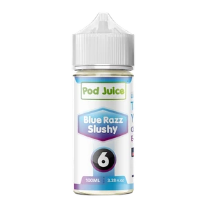 Blue Razz Slushy POD JUICE Nixodine 100ml 6 for Wholesale