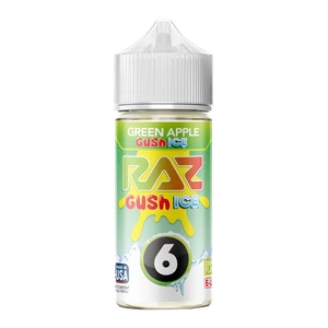 Green Apple Gush Ice RAZ X POD JUICE Nixodine 100ml GUSH ICE 6 for Wholesale