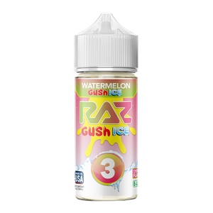 Watermelon Gush Ice RAZ X POD JUICE Nixodine 100ml GUSH ICE 3 for Wholesale