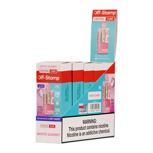 White Gummy OFF STAMP X-Cube Vapes CRYSTAL for Wholesale