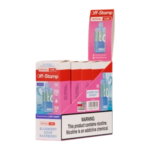 Blueberry Sour Raspberry OFF STAMP X-Cube Vapes CRYSTAL for Wholesale