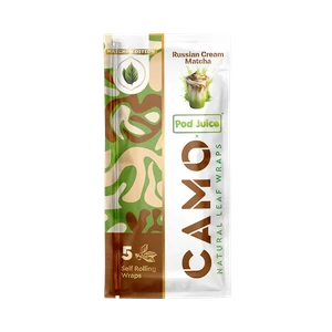 Russian Cream Yuzu CAMO X POD JUICE Tea Wraps for Wholesale