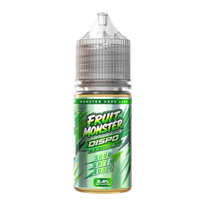 Sour Green Apple Fruit Monster Salts (Dispo Edition) 2.4% for Wholesale
