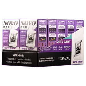 White Gummy Novo Bar AL6000 10pk for Wholesale