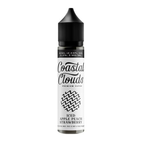 Apple Peach Strawberry ICED - Coastal Clouds E-Juice 60ml for Wholesale