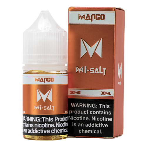 Mango Mi-Salt is a fruity flavored vape juice, blended with nicotine salts