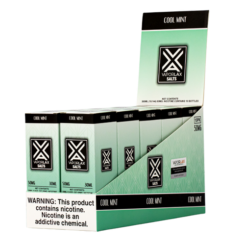 Shop wholesale prices on Cool Mint flavored e liquid, blended with nicotine salts