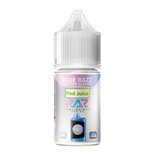Blue Razz Cotton Clouds RAZ X Pod Juice