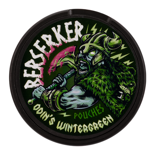 Odin's Wintergreen BERSERKER Caffeine Pouch Can