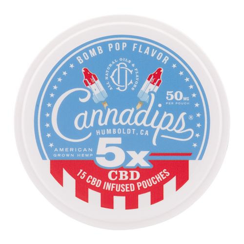 Bomb Pop CANNADIPS 5X CBD Pouches for Wholesale