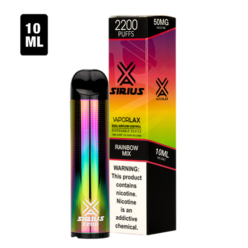 Order bulk disposable vape pens with Sirius Disposables, available now with 2200 puffs of candied sweets flavor