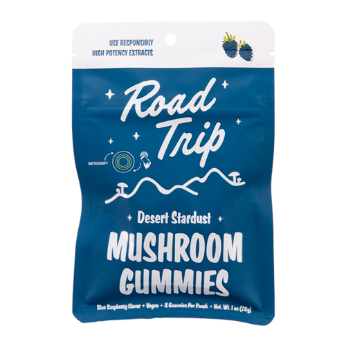 Blue Raspberry ROAD TRIP Mushroom Gummies 8ct For Wholesale