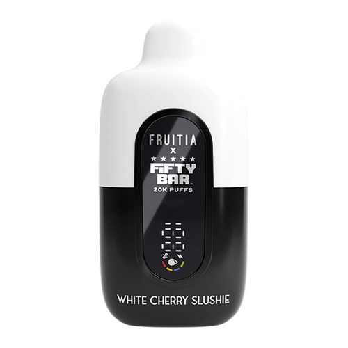 White Cherry Slushie FRUITIA X Fifty Bar 20K Disposable for Wholesael