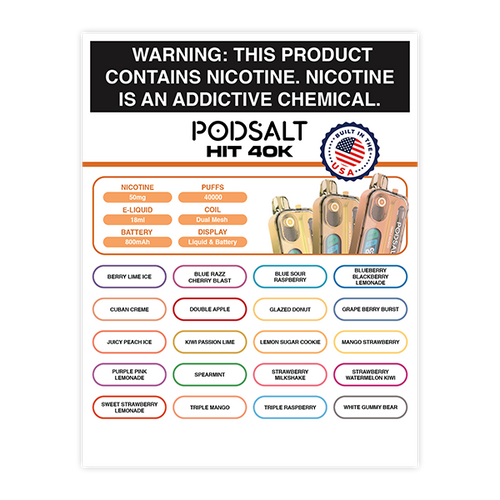 POD SALT HIT 40K Lamination