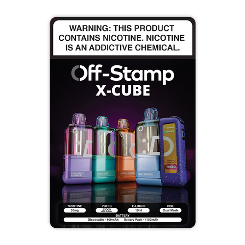 OFF STAMP X-Cube Window Sticker
