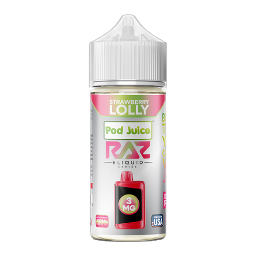 Strawberry Lolly RAZ X POD JUICE 100ml for Wholesale