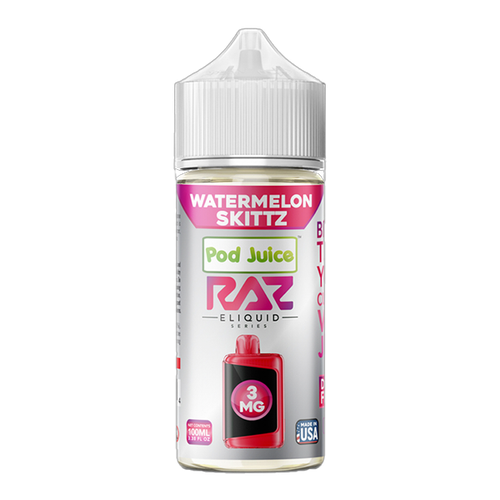 Watermelon Skittz RAZ X POD JUICE 100ml for Wholesale
