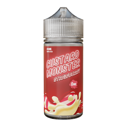 Strawberry MONSTER LABS Custard Monster ZERO Nicotine 100ml for Wholesale