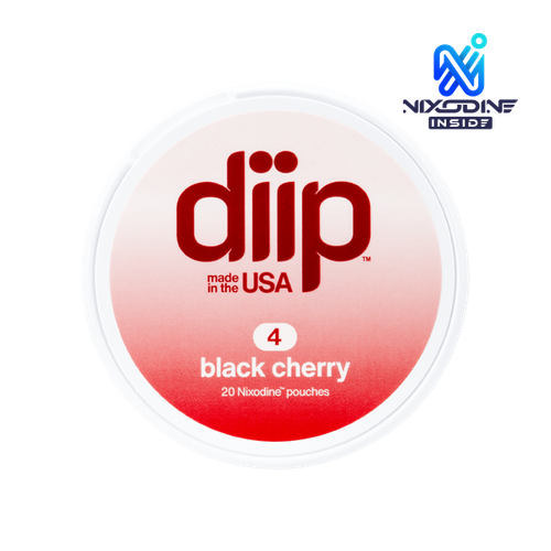 4 Black Cherry DIIP Reset Nixodine Pouches
