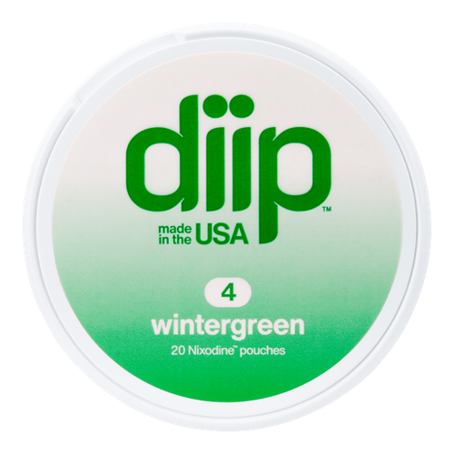 4 Wintergreen DIIP Reset Nixodine Pouches for Wholesale