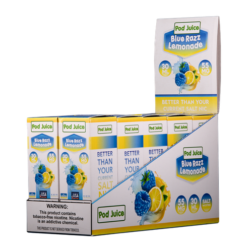 Wholesale Blue Razz Lemonade Pod Juice 10 pack