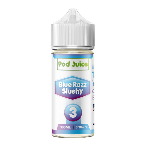 Blue Razz Slushy POD JUICE Nixodine 100ml 3 for Wholesale