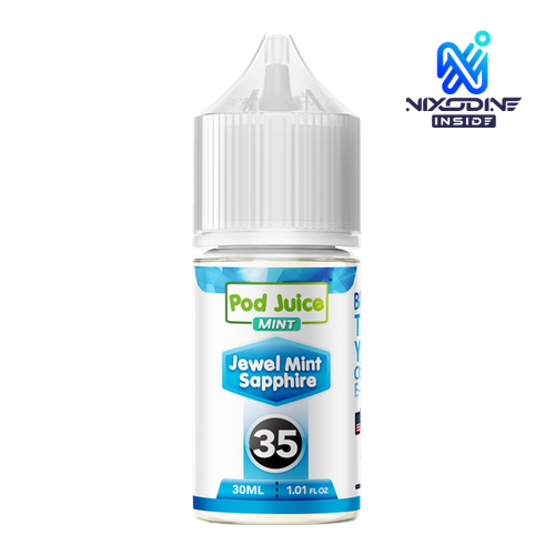 Jewel Mint Sapphire Nixodine 30ml POD JUICE 35 for Wholesale
