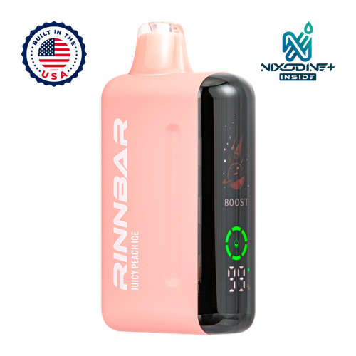 Juicy Peach Ice Rinnbar 50K Nixodine+ for wholesale