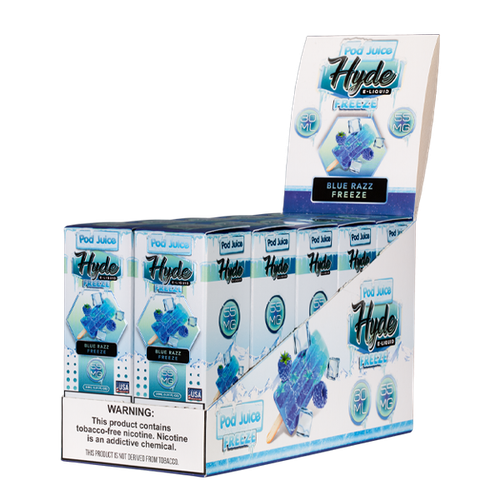 Blue Razz Freeze Pod Juice Nic Salt 10pk for Wholesale