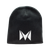 Fitted beanies embroidered with the Mi-Pod logo, available in black